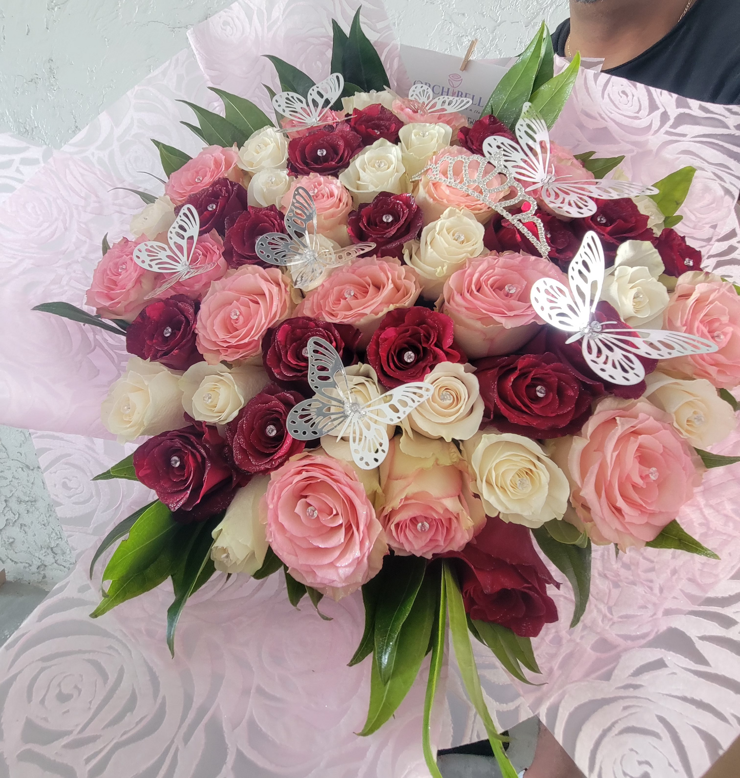 Blush Garden for Mom – Signature Rose Bouquet