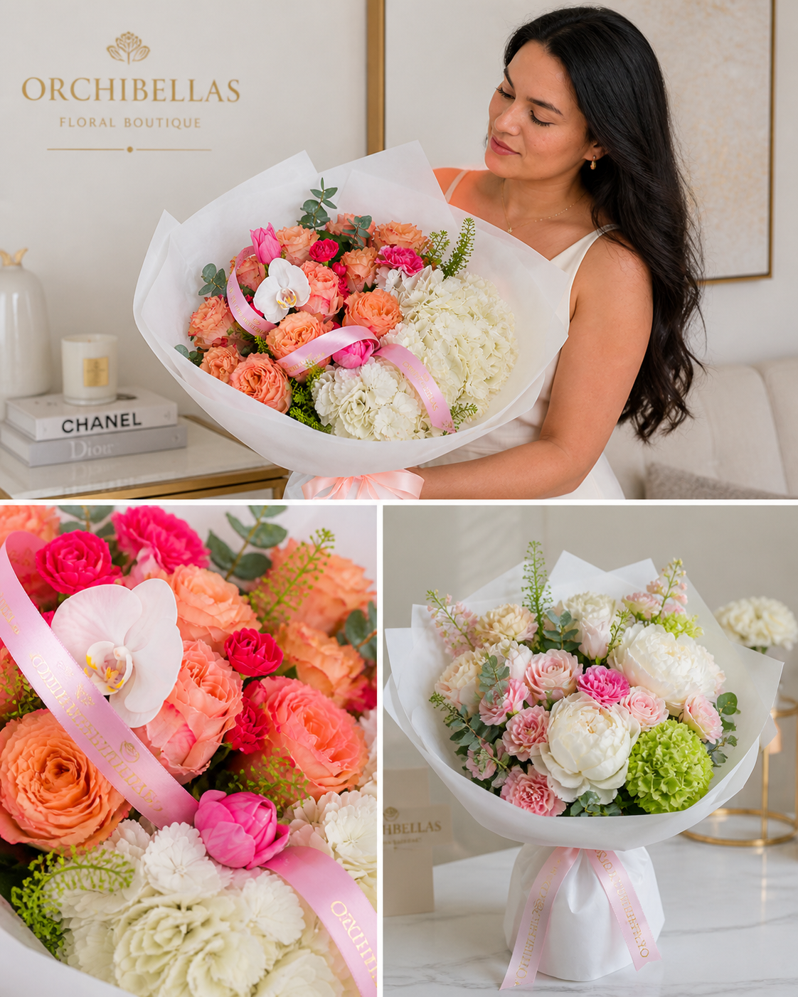 Orchibellas Designer’s Choice – Luxury Bouquet for Mom